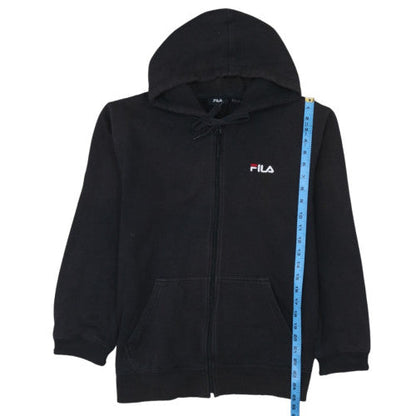 Fila Men's Black Full Zip Hoodie Size M Logo Sportswear