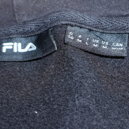 Fila Men's Black Full Zip Hoodie Size M Logo Sportswear