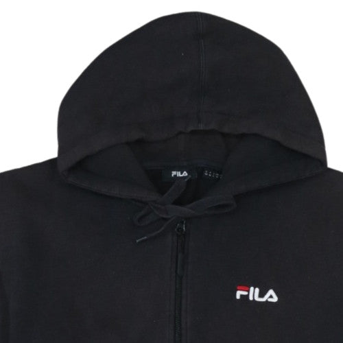 Fila Men's Black Full Zip Hoodie Size M Logo Sportswear