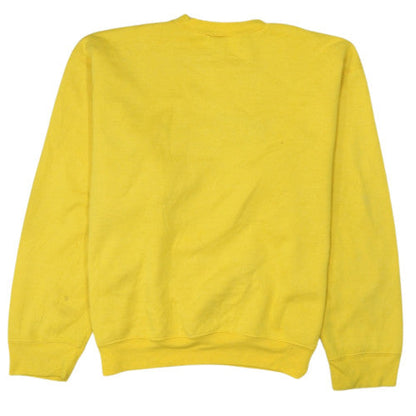 Nike Men's Yellow Logo Crew Neck Sweatshirt - Size M Vintage Fleece