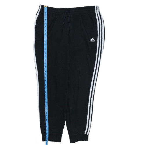 Adidas Womens Black XL Jogger Trousers with Side Stripes