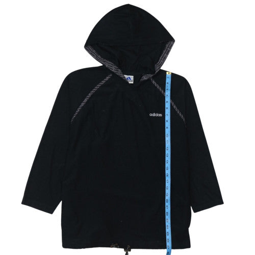 Adidas Womens Black Pullover Hoodie Size M Casual Sportswear