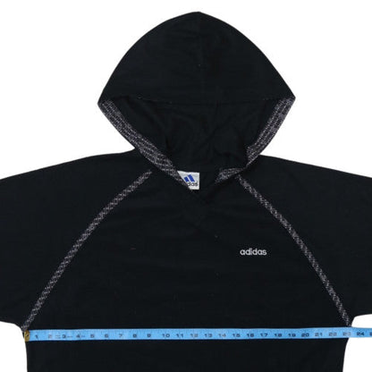 Adidas Womens Black Pullover Hoodie Size M Casual Sportswear