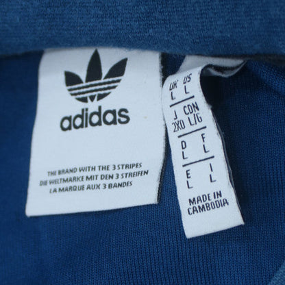 adidas Men's Blue Crew Neck Pullover Sweatshirt L Regular