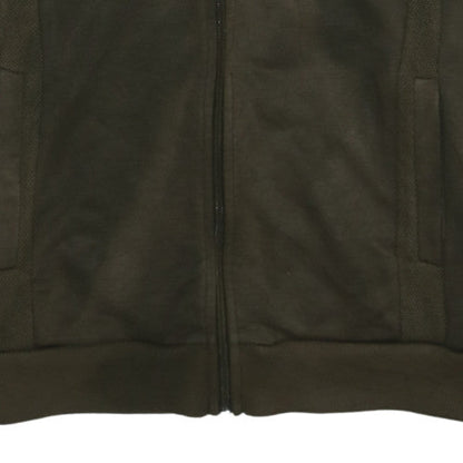 Hugo Boss Mens Green Full Zip Hoodie Fleece Jacket Size M