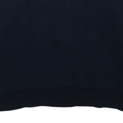 FILA Mens Navy Blue Crew Neck Logo Sweatshirt Size L Cotton Blend