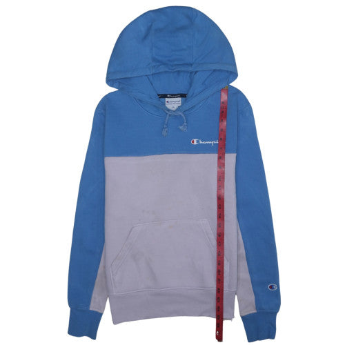Champion Mens Blue Pullover Hoodie M Logo Sportswear