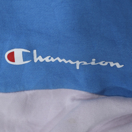 Champion Mens Blue Pullover Hoodie M Logo Sportswear