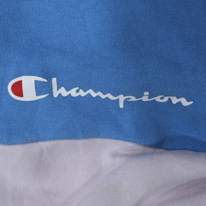Champion Mens Blue Pullover Hoodie M Logo Sportswear