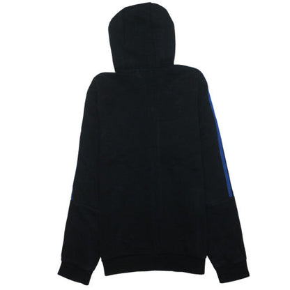 adidas Men Black Full Zip Hoodie M Fleece Sportswear