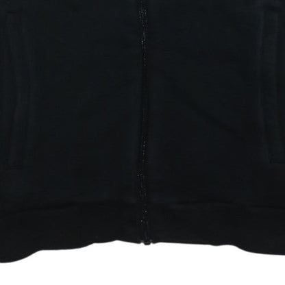 adidas Men Black Full Zip Hoodie M Fleece Sportswear