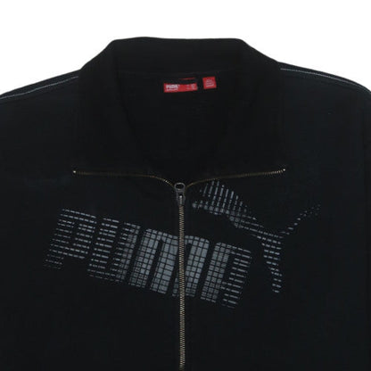 Puma Men's Black 2XL Full Zip Fleece Sweatshirt