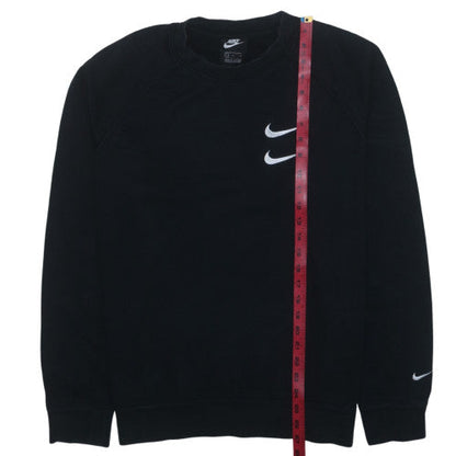 Nike Mens Black L Crew Neck Embroidered Logo Sweatshirt