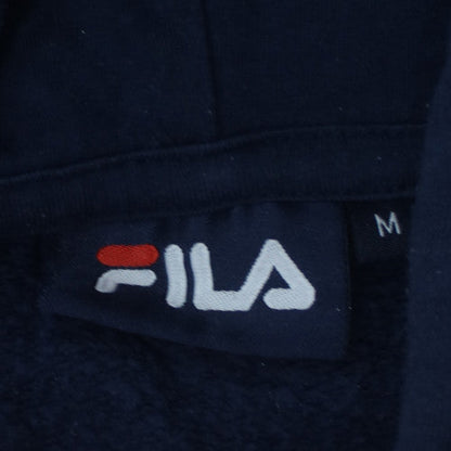 FILA Mens Multicoloured Pullover Hoodie M Logo Sportswear Cotton Blend