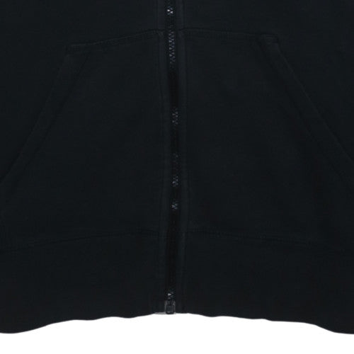 Nike Womens Black Full Zip Hoodie Size L Cotton Blend
