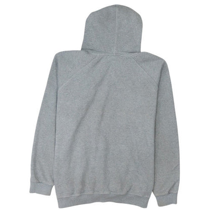 adidas Mens Grey Pullover Hoodie L Logo Fleece Sweatshirt