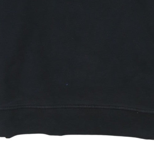 Adidas Men's Black Logo Crew Neck Pullover Sweatshirt Size S