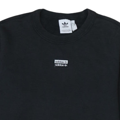 Adidas Men's Black Logo Crew Neck Pullover Sweatshirt Size S