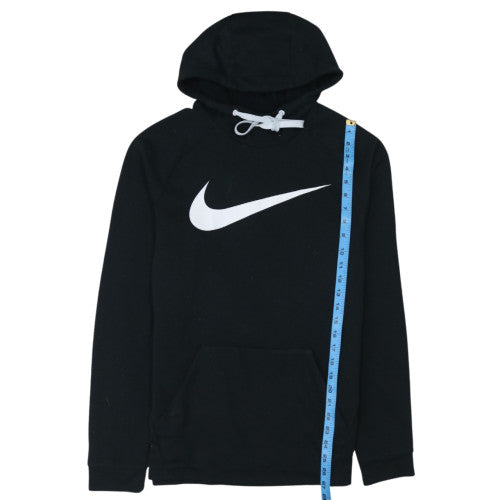 Nike Men's Black Pullover Hoodie M Dri-Fit Logo Sportswear