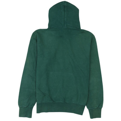 Champion Women's Green Large Pullover Hoodie 100% Cotton Logo Sweatshirt