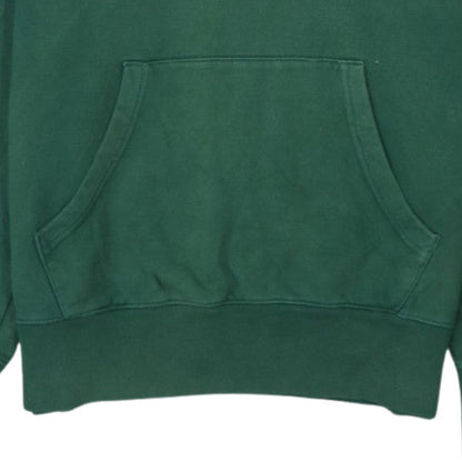 Champion Women's Green Large Pullover Hoodie 100% Cotton Logo Sweatshirt