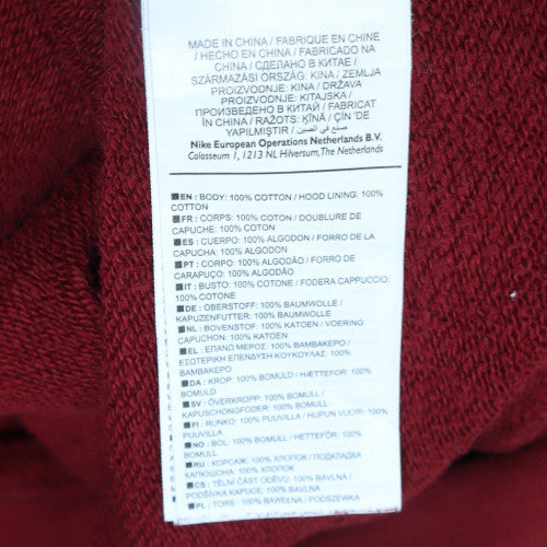 Nike Men’s Red FCB Full Zip Hoodie Size L Sportswear