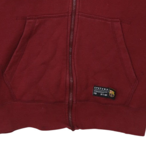 Nike Men’s Red FCB Full Zip Hoodie Size L Sportswear