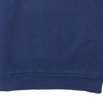 Ellesse Women Navy Blue Crew Neck Logo Sweatshirt Size S