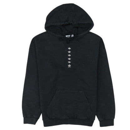 Adidas Womens Black XS Pullover Hoodie 70% Cotton Logo Design