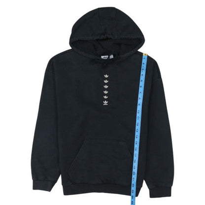 Adidas Womens Black XS Pullover Hoodie 70% Cotton Logo Design