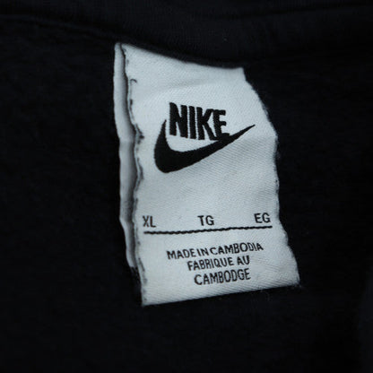 Nike Men's Black XL Pullover Hoodie Cotton Blend Fleece Sweatshirt