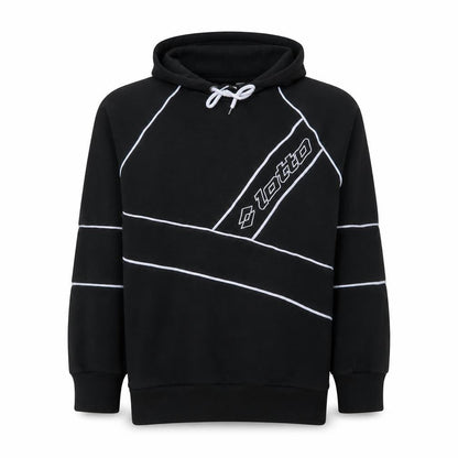 Primark Lotto x Primark Men's Black Pullover Hoodie M Sports Graphic