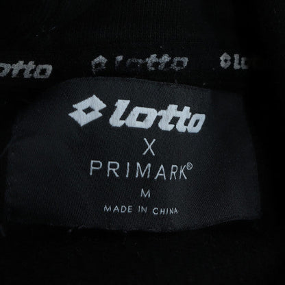 Lotto x Primark Men's Black Pullover Hoodie M Sports Graphic