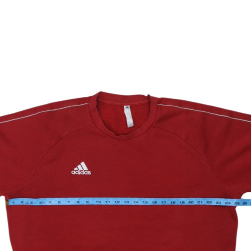adidas Men's Red XL Pullover Crew Neck Sweatshirt