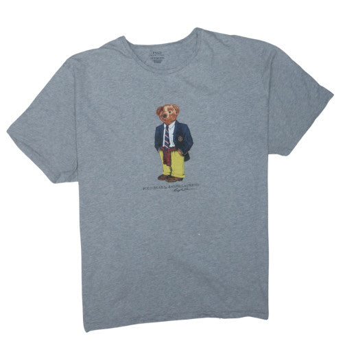 Polo Ralph Lauren Men's Grey 3XB Classic Fit Crew Neck Polo Bear T-Shirt