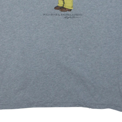 Polo Ralph Lauren Men's Grey 3XB Classic Fit Crew Neck Polo Bear T-Shirt
