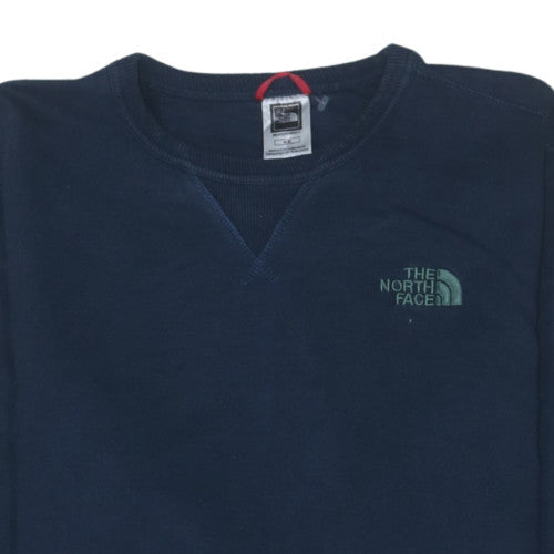 The North Face Men's Blue Medium Crew Neck Cotton Sweatshirt