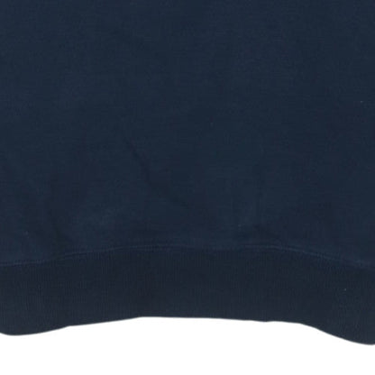 The North Face Men's Blue Medium Crew Neck Cotton Sweatshirt