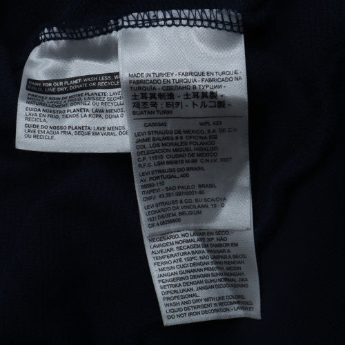 Levi's Men's Blue Pullover Hoodie M Graphic Logo Sweatshirt