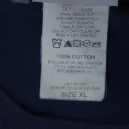 NFL Men's Navy Blue Patriots Super Bowl Champions T-Shirt XL
