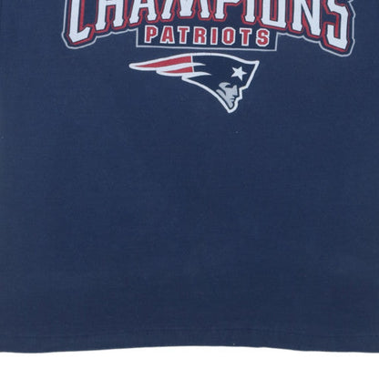 NFL Men's Navy Blue Patriots Super Bowl Champions T-Shirt XL