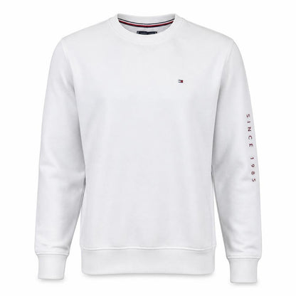 Tommy Hilfiger Men's White Crew Neck Sweatshirt Size L