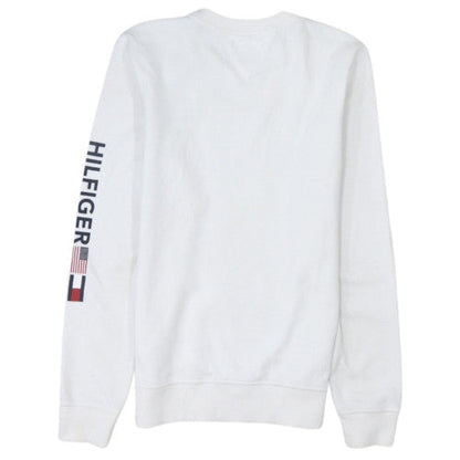 Tommy Hilfiger Men's White Crew Neck Sweatshirt Size L