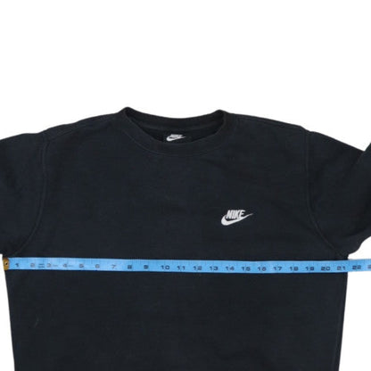 Nike Men's Black Crew Neck Fleece Pullover Sweatshirt M