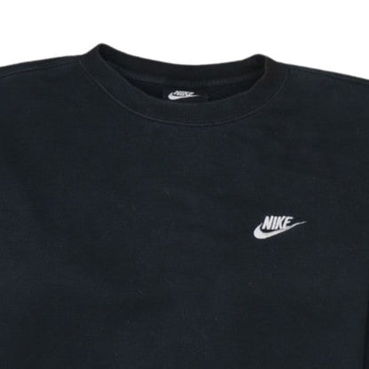Nike Men's Black Crew Neck Fleece Pullover Sweatshirt M