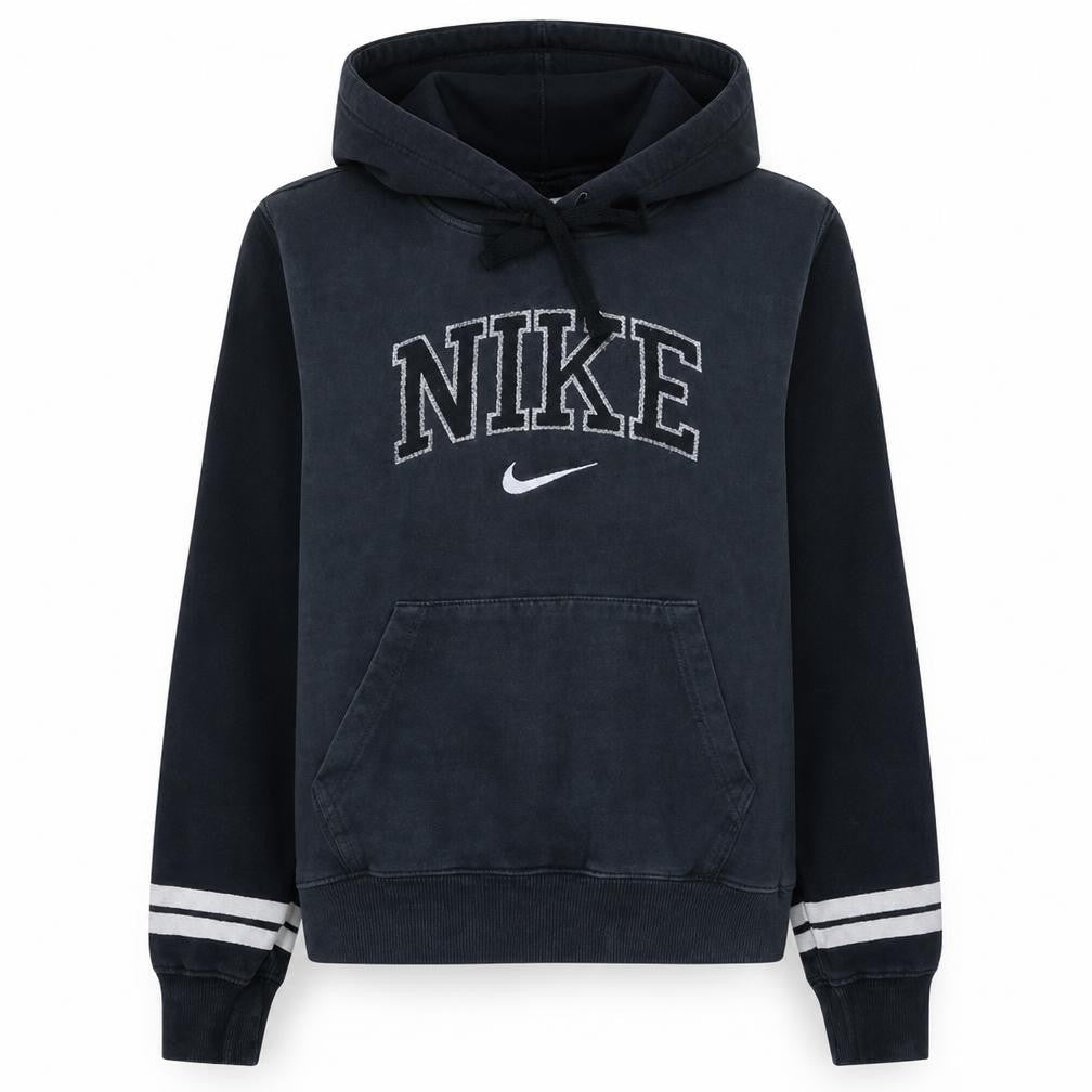 Nike Womens Black XS Pullover Hoodie with Logo Design