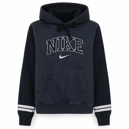 Nike Womens Black XS Pullover Hoodie with Logo Design