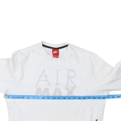 Nike Mens White Air Max Crew Neck Sweatshirt Size M