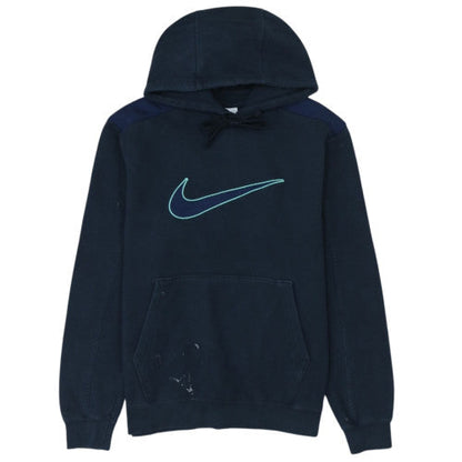 Nike Men's Blue Pullover Hoodie M Logo Fleece Sportswear