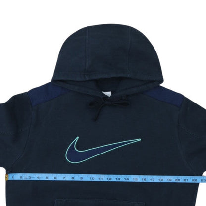 Nike Men's Blue Pullover Hoodie M Logo Fleece Sportswear